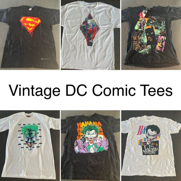 NOS Vintage Single Stitch 1987 The Joker HaHa DC Comics T-Shirt Large JL - Picture 9 of 11